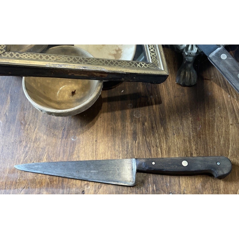 Antique J A Henckels Twinworks Germany Carbon Steel 102-8In Chef Knife Butcher